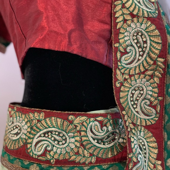 Traditional women’s saree sari dress grad wedding salwar kameez lehenga - Picture 9 of 12